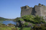 Castle Tioram on a bright sunny day